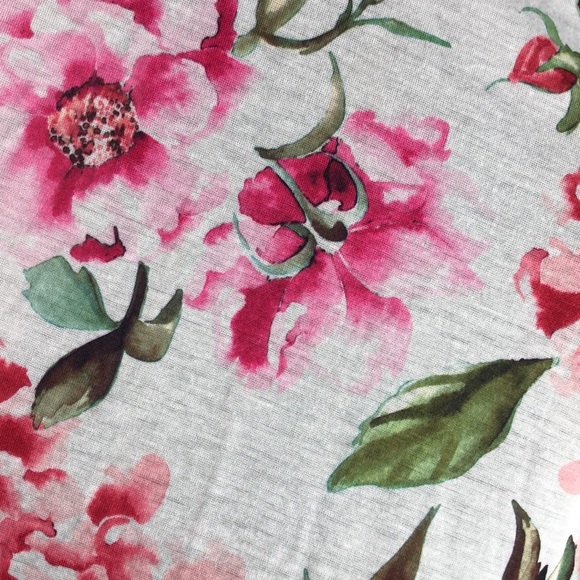 2/$30 Show Me Your Mumu Robe Floral Garden One Size Pink White & Green Floral - Picture 12 of 15